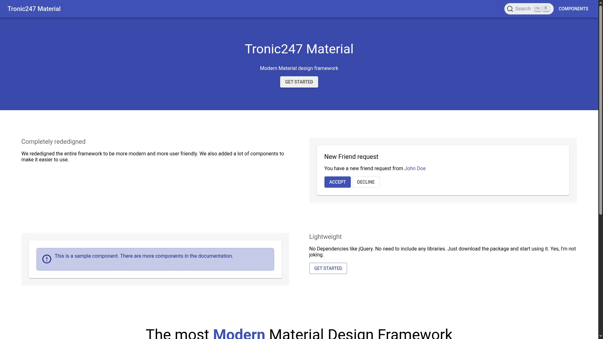 Tronic247 Material project preview